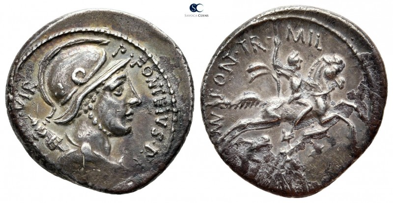 C. Fonteius 114-113 BC. Rome
Denarius AR

19 mm., 3,62 g.

very fine