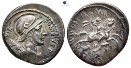 C. Fonteius 114-113 BC. Rome. Denarius AR