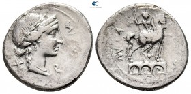 Man. Aemilius Lepidus 114-113 BC. Rome. Denarius AR