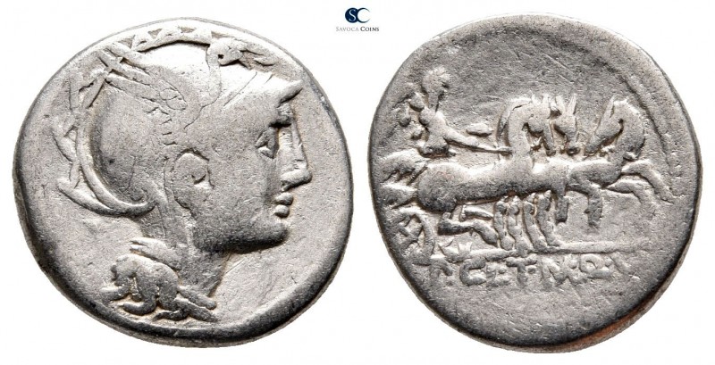 C. Claudius Pulcher 110-109 BC. Rome
Denarius AR

18 mm., 3,77 g.



very...