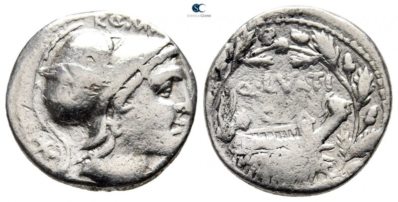 Q. Lutatius Cerco 109 BC. Rome
Denarius AR

18 mm., 3,84 g.



nearly ver...