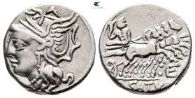 Lucius Appuleius Saturninus 104 BC. Rome. Denarius AR