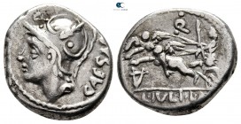 L. Julius L.f. Caesar, L. Scipio Asiagenus 103 BC. Rome. Denarius AR