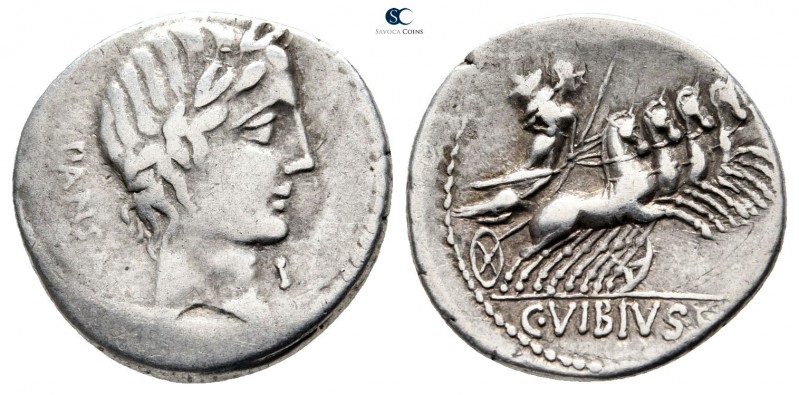 C. Vibius C.f. Pansa. circa 90 BC. Rome
Denarius AR

20 mm., 3,52 g.



v...