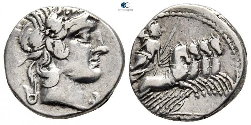 C. Vibius C.f. Pansa. 90 BC. Rome
Denarius AR

18 mm., 4,04 g.



very fi...