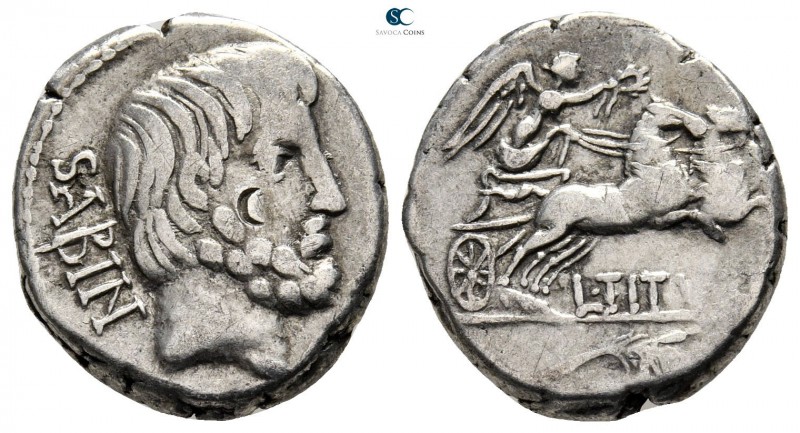 L. Titurius L.f. Sabinus 89 BC. Rome
Denarius AR

18 mm., 3,84 g.



very...