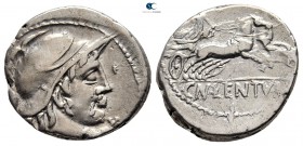 Cn. Lentulus Clodianus 88 BC. Rome. Denarius AR