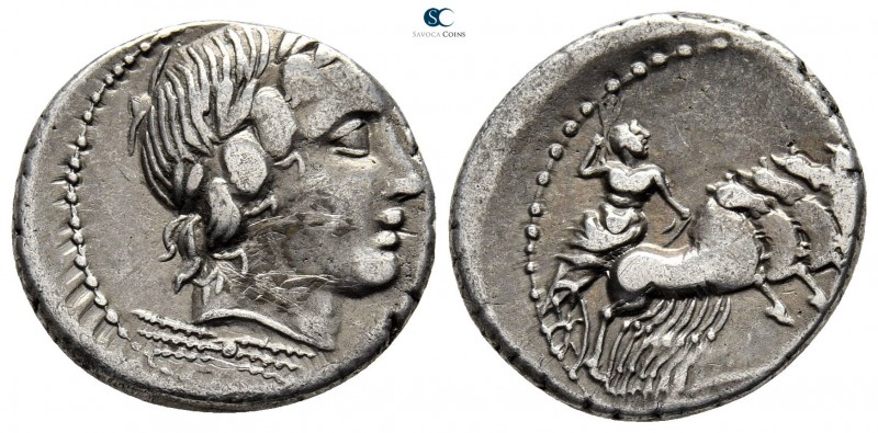Anonymous 86 BC. Rome
Denarius AR

20 mm., 3,73 g.



very fine