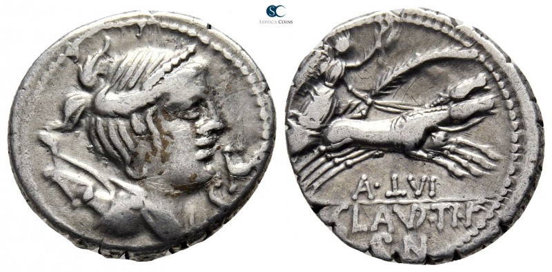 Ti. Claudius Ti. f. Ap. n. Nero 79 BC. Rome
Denarius AR

19 mm., 4,37 g.

...