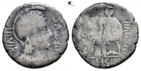 Mn. Aquillius 65 BC. Rome. Serrate Denarius AR