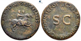 Nero and Drusus AD 39-40. Died 31 and 33 AD respectively. Rome. Dupondius Æ