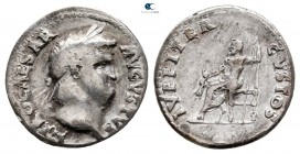 Nero as Caesar AD 50-54. Rome. Denarius AR