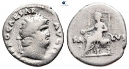 Nero as Caesar AD 50-54. Rome. Denarius AR