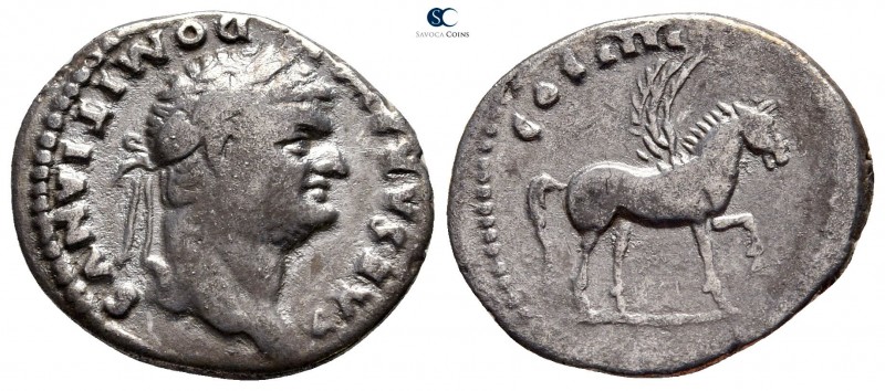 Domitian as Caesar AD 69-81. Rome
Denarius AR

20 mm., 3,16 g.



very fi...