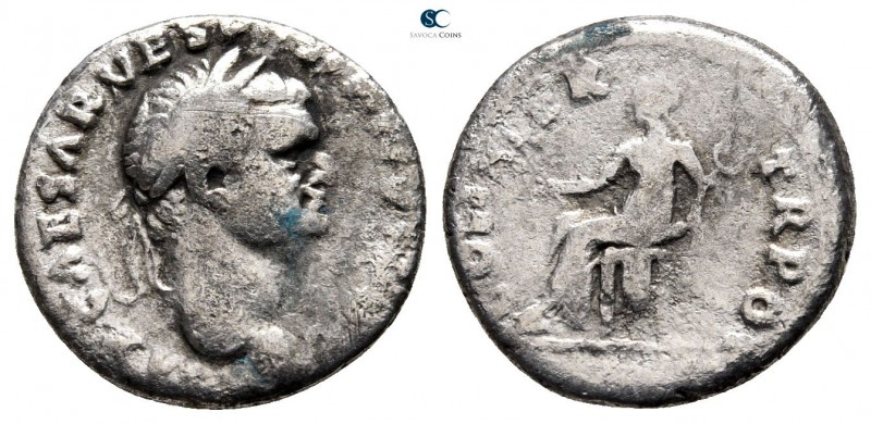 Vespasian AD 69-79. Rome
Denarius AR

18 mm., 2,76 g.



nearly very fine