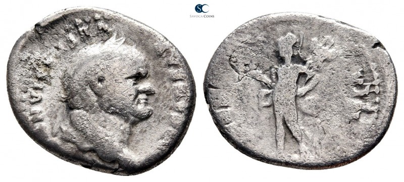 Vespasian AD 69-79. Rome
Denarius AR

19 mm., 2,76 g.



nearly very fine