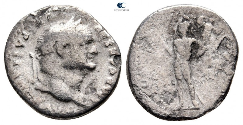 Vespasian AD 69-79. Rome
Denarius AR

18 mm., 2,69 g.



fine