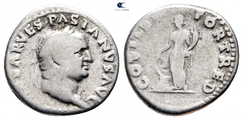 Vespasian AD 69-79. Rome
Denarius AR

19 mm., 2,99 g.



nearly very fine