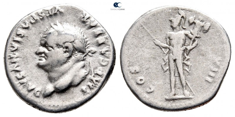 Vespasian AD 69-79. Rome
Denarius AR

19 mm., 3,37 g.



very fine