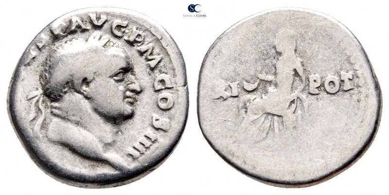 Vespasian AD 69-79. Rome
Denarius AR

18 mm., 3,25 g.



fine