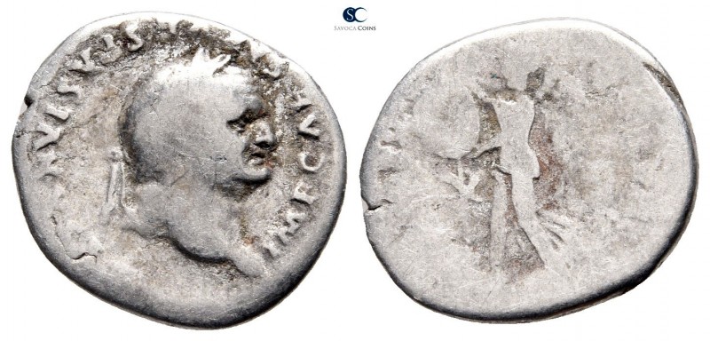Vespasian AD 69-79. Rome
Denarius AR

19 mm., 3 g.



fine