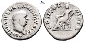 Vitellius AD 69-69. Rome. Denarius AR