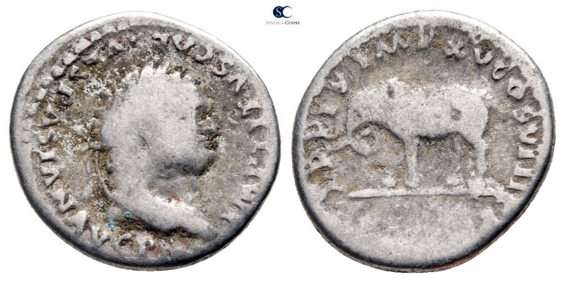 Titus AD 79-81. Rome
Denarius AR

18 mm., 3,28 g.



very fine