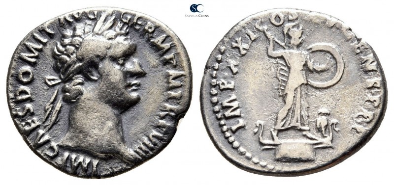 Domitian AD 81-96. Rome
Denarius AR

19 mm., 2,66 g.



very fine