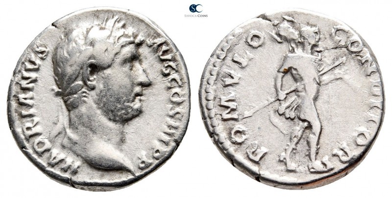 Hadrian AD 117-138. Rome
Denarius AR

18 mm., 3,48 g.



very fine