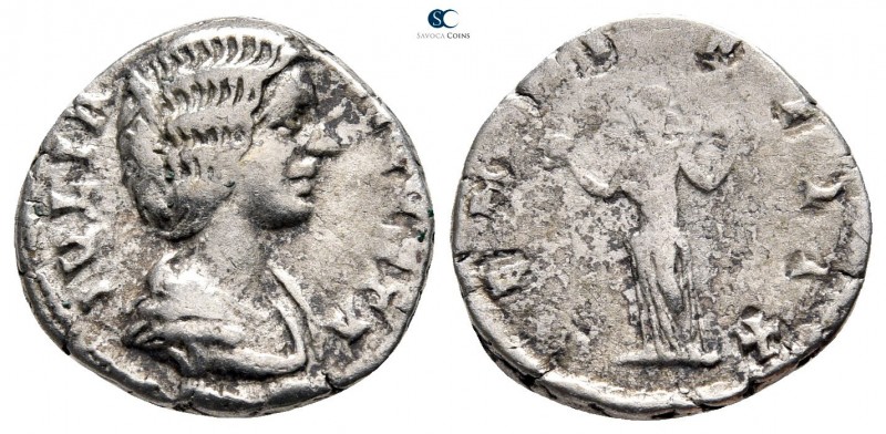 Julia Domna, wife of Septimius Severus AD 193-217. Rome
Denarius AR

18 mm., ...