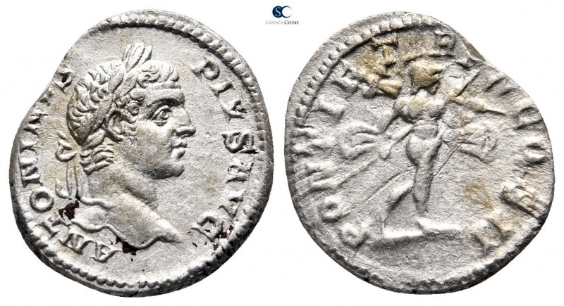 Caracalla AD 198-217. Rome
Denarius AR

20 mm., 2,59 g.



very fine