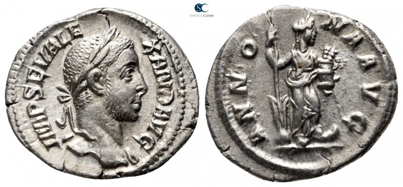 Severus Alexander AD 222-235. Rome
Denarius AR

19 mm., 2,81 g.



very f...