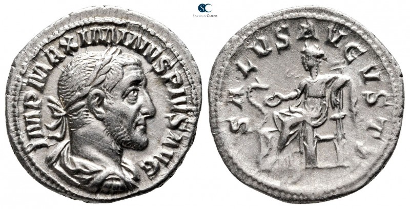 Maximinus I Thrax AD 235-238. Rome
Denarius AR

19 mm., 3,23 g.



very f...