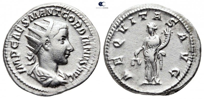 Gordian III AD 238-244. Rome
Antoninianus AR

23 mm., 4,73 g.



very fin...