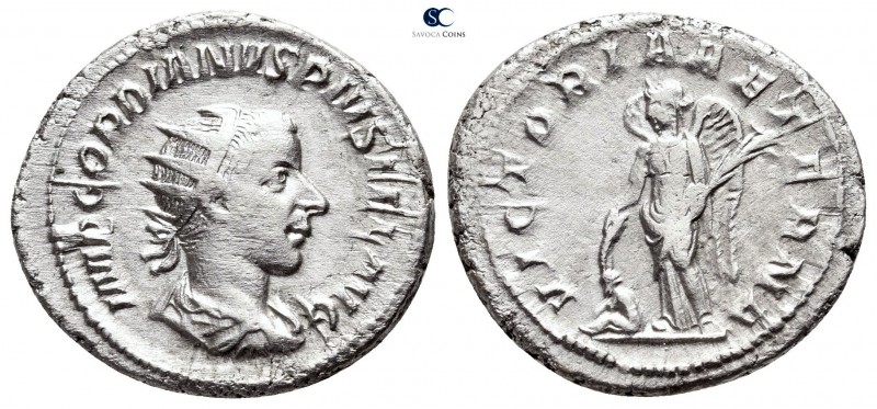 Gordian III AD 238-244. Rome
Antoninianus AR

24 mm., 4,37 g.



very fin...