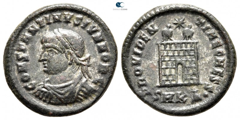 Constantinus II, as Caesar AD 317-337. Cyzicus
Follis Æ

19 mm., 3,56 g.

...