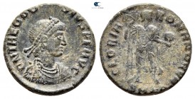 Theodosius II AD 402-450. Uncertain mint. Follis Æ