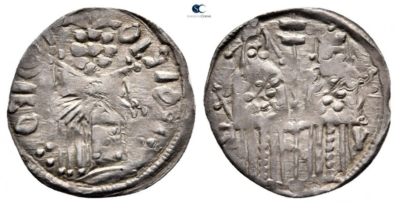 Stefan Uroš IV Dušan AD 1345-1355. Uncertain mint
Dinar AR

17 mm., 0,7 g.
...