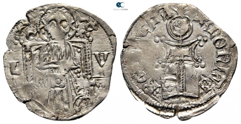 Stefan Uroš IV Dušan AD 1345-1355. Uncertain mint
Dinar AR

20 mm., 1,04 g.
...