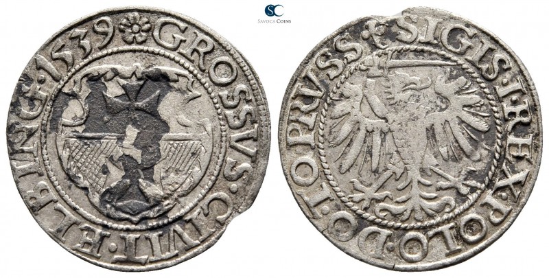 Poland. Elbing. Sigismund I AD 1506-1548.
Groschen AR 1539

23 mm., 1,67 g.
...