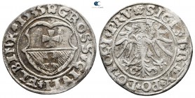 Poland. Elbing. Sigismund I AD 1506-1548. Groschen AR 1535