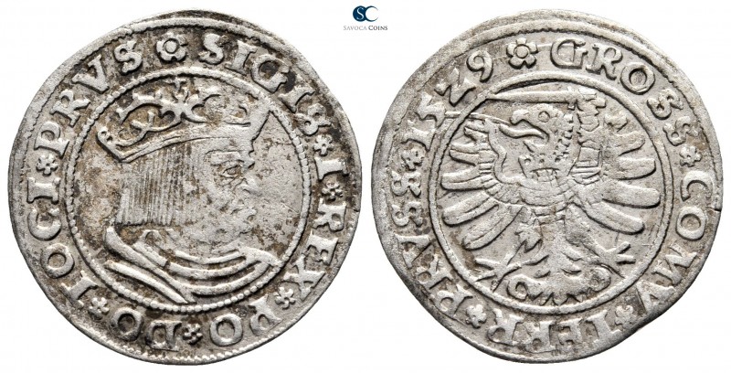 Poland. Gdansk. Sigismund I AD 1506-1548.
Groschen AR 1529

24 mm., 1,93 g.
...