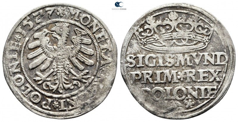Poland. Krakau. Sigismund I AD 1506-1548.
Groschen AR 1527

26 mm., 1,93 g.
...