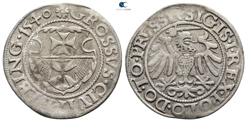 Germany. Elbing. Sigismund I AD 1506-1548.
Groschen AR 1540

23 mm., 2,1 g.
...