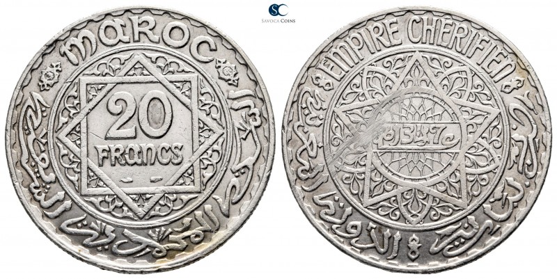 Marokko. Paris. AD 1930.
20 Francs

35 mm., 19,81 g.



very fine