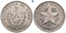 Cuba.  AD 1933. 1 Peso