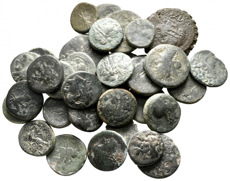 Lot of ca. 35 greek bronze coins / SOLD AS SEEN, NO RETURN!

nearly very fine