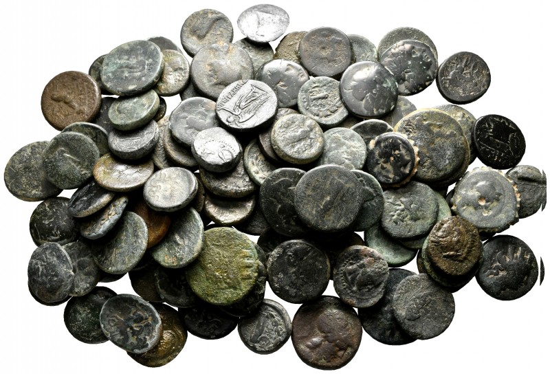 Lot of ca. 100 greek bronze coins / SOLD AS SEEN, NO RETURN!

nearly very fine