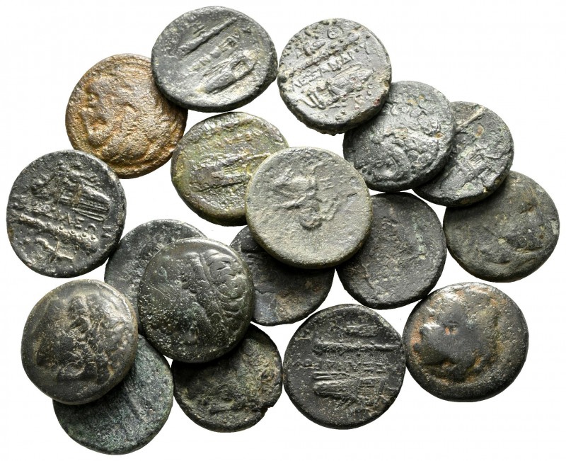 Lot of ca. 18 greek bronze coins / SOLD AS SEEN, NO RETURN!

very fine