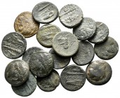 Lot of ca. 18 greek bronze coins / SOLD AS SEEN, NO RETURN!very fine